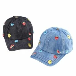 All Over Patch Denim Hat -Clothing Shop accessories all over patch denim hat lola the boys 29649713102950