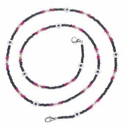 Beaded Mask Chains -Clothing Shop accessories beaded mask chains top trenz 28328159084646