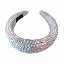 Crystal Encrusted Headband -Clothing Shop accessories crystal encrusted headband lola the boys 15655091208294