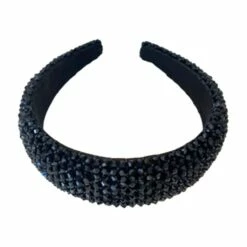 Crystal Encrusted Headband -Clothing Shop accessories crystal encrusted headband lola the boys 15655091470438