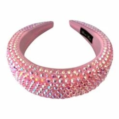 Crystal Encrusted Headband -Clothing Shop accessories crystal encrusted headband lola the boys 15655091503206