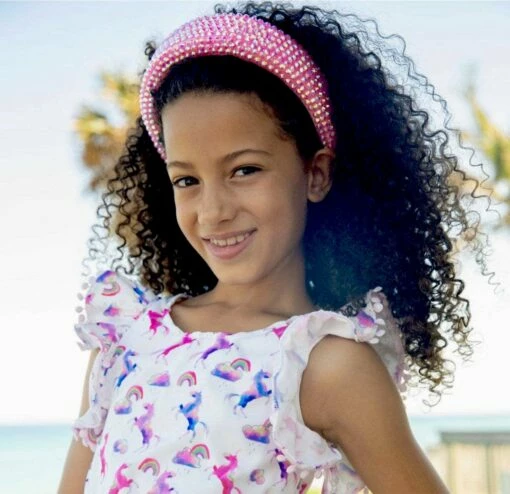 Crystal Encrusted Headband 4 Crystal Encrusted Headband -Clothing Shop accessories crystal encrusted headband lola the boys 28457490120806