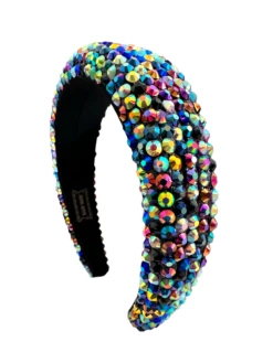 Crystal Encrusted Headband -Clothing Shop accessories crystal encrusted headband lola the boys 29390110163046