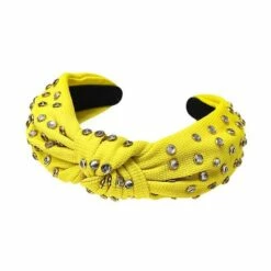 Crystal Studded Knot Headband -Clothing Shop accessories crystal studded knot headband lola the boys 15482865614950