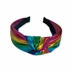 Metallic Knotted Headbands -Clothing Shop accessories metallic knotted headbands lola the boys 28533258715238