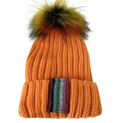 Metallic Rainbow Stripe Beanie -Clothing Shop accessories metallic rainbow stripe beanie lola the boys 16013525581926
