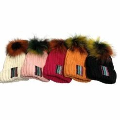 Metallic Rainbow Stripe Beanie -Clothing Shop accessories metallic rainbow stripe beanie lola the boys 16013525712998
