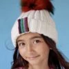 Metallic Rainbow Stripe Beanie