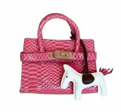 Mini Faux Croc Purse With Horse -Clothing Shop accessories mini faux croc purse with horse lola the boys 28230518931558