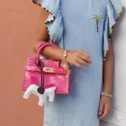 Mini Faux Croc Purse With Horse -Clothing Shop accessories mini faux croc purse with horse lola the boys 28328685305958