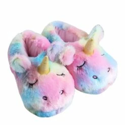 Tie Dye Unicorn Slippers