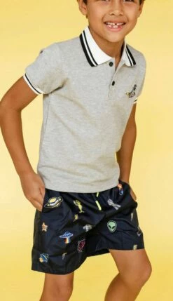 Clothing Shop 17 Alien Patch Swim Trunks