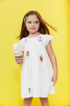 Clothing Shop 19 All About Beaded Ice Cream Ruffle Dress