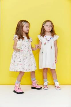 All About Beaded Ice Cream Ruffle Dress -Clothing Shop all about beaded ice cream ruffle dress lola the boys 29500271525990
