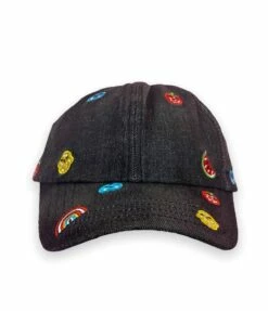 All Over Patch Denim Hat -Clothing Shop all over patch denim hat lola the boys 29460113096806