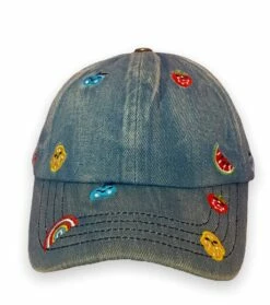 Clothing Shop 25 All Over Patch Denim Hat