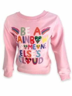 Be A Rainbow Sweatshirt -Clothing Shop apparel accessories be a rainbow sweatshirt lola the boys 29074583552102