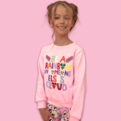 Be A Rainbow Sweatshirt -Clothing Shop apparel accessories be a rainbow sweatshirt lola the boys 29080795152486
