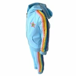 Baby Blue Rainbow Sequin Joggers Set -Clothing Shop baby blue rainbow sequin joggers set lola the boys 28861175201894