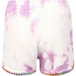 Tie Dye Beaded Gem Shorts -Clothing Shop bottoms tie dye beaded gem shorts lola the boys 29619030851686
