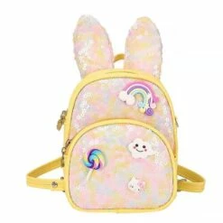 Bunny Charm Backpack -Clothing Shop bunny charm backpack lola the boys 28755287081062