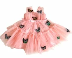 Butterfly Gem Tulle Dress -Clothing Shop butterfly gem tulle dress lola the boys 29037763559526