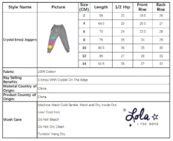Crystal Emoji Joggers -Clothing Shop crystal emoji joggers lola the boys 29689776832614