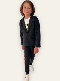 Dark Gray Tiger Suit Set -Clothing Shop dark gray tiger suit set lola the boys 29174751494246