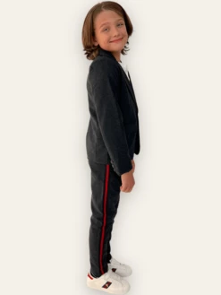 Dark Gray Tiger Suit Set -Clothing Shop dark gray tiger suit set lola the boys 29174752084070