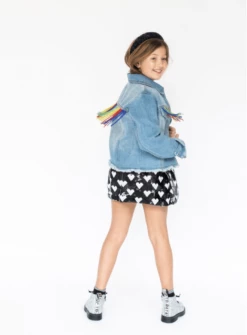 Womens Crystal Rainbow Tassel Denim -Clothing Shop denim womens crystal rainbow tassel denim lola the boys 29500381298790