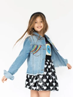 Womens Crystal Rainbow Tassel Denim -Clothing Shop denim womens crystal rainbow tassel denim lola the boys 29500381331558