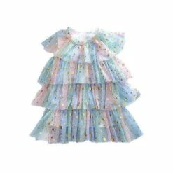 Pastel Stars Dress -Clothing Shop dress pastel stars dress preorder ships 8 17 lola the boys 15978806575206