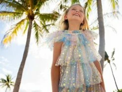 Pastel Stars Dress -Clothing Shop dress pastel stars dress preorder ships 8 17 lola the boys 28328521498726