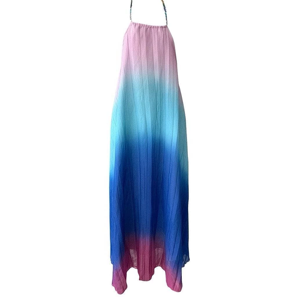 Women's Watercolor Maxi Dress 4 Women's Watercolor Maxi Dress - Image 4