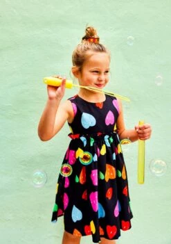 Rainbow Heart Dress -Clothing Shop dresses rainbow heart dress preorder ships 2 15 lola the boys 28718550220902