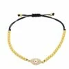 Evil Eye Gold Beaded Bracelet