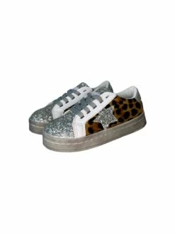 Cheetah Glitter Star Sneaker -Clothing Shop footwear cheetah glitter star sneaker lola the boys 29650235228262