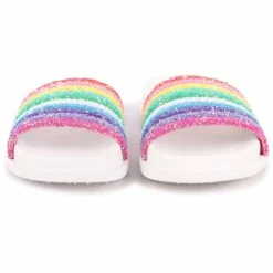 Glitter Rainbow Slides -Clothing Shop footwear glitter rainbow slides lola the boys 29618476580966