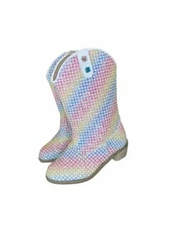 Rainbow Sparkle Cowgirl Boots