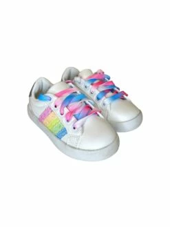 Rainbow Striped Sneakers -Clothing Shop footwear rainbow striped sneakers lola the boys 29657654001766