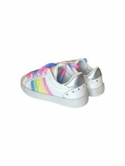 Rainbow Striped Sneakers -Clothing Shop footwear rainbow striped sneakers lola the boys 29657654034534