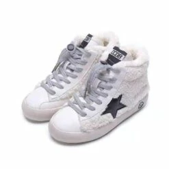 Sherpa Star High Top Sneakers -Clothing Shop footwear sherpa star high top sneakers preorder ships 9 8 lola the boys 28344554520678