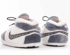 White And Grey Athletic Slippers -Clothing Shop footwear white and grey athletic slippers lola the boys 28328639135846