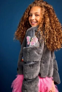 Grey Faux Fur Patch Moto 16 Grey Faux Fur Patch Moto -Clothing Shop grey faux fur patch moto pre order ships 9 30 lola the boys 29210435518566