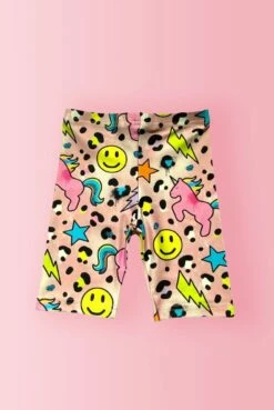 Happy Emoji Unicorn Biker Shorts -Clothing Shop happy emoji unicorn biker shorts lola the boys 29129586081894
