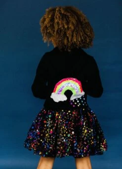 Rainbow Clouds Cords Hoodie