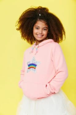 Sequin Star Candy Hoodie -Clothing Shop hoodie sequin star candy hoodie lola the boys 29500292530278