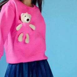 Teddy Buddy Bear Crewneck -Clothing Shop hoodie teddy bear crewneck lola the boys 28365917618278