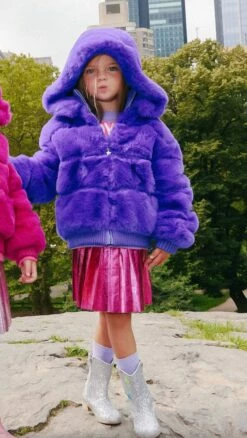 Purple Magic Faux Fur