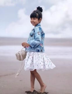 All About The Patch Crop Denim Jacket -Clothing Shop jackets bombers all about the patch crop denim jacket lola the boys 28323629989990